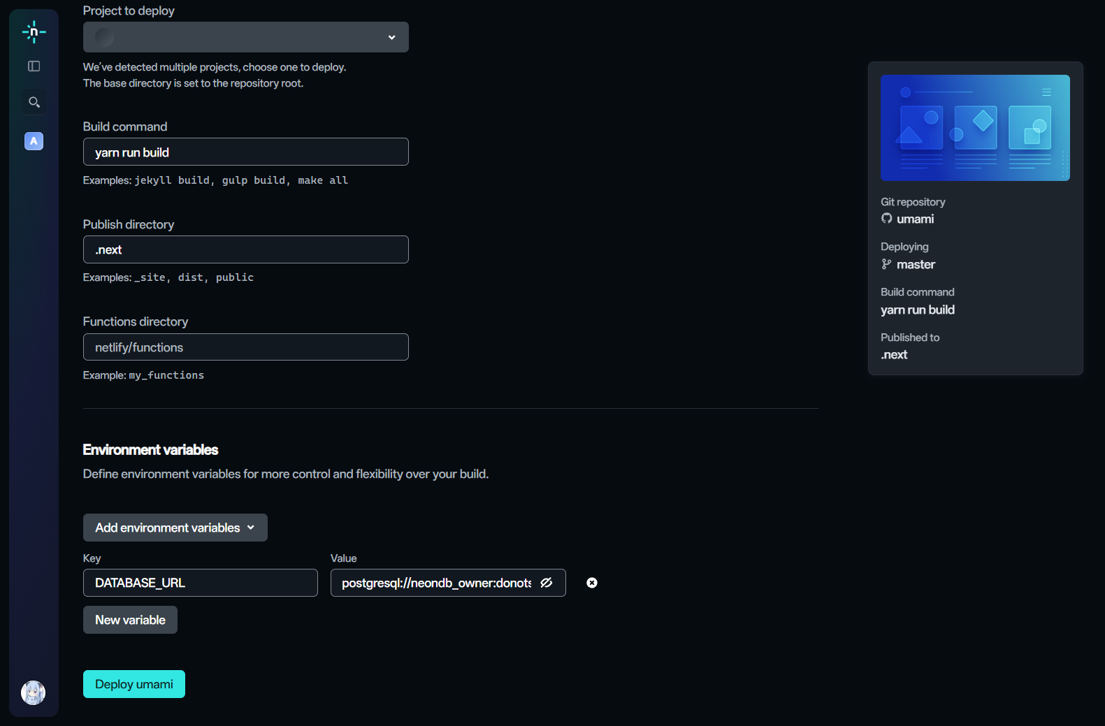 netlify-create-project-detail